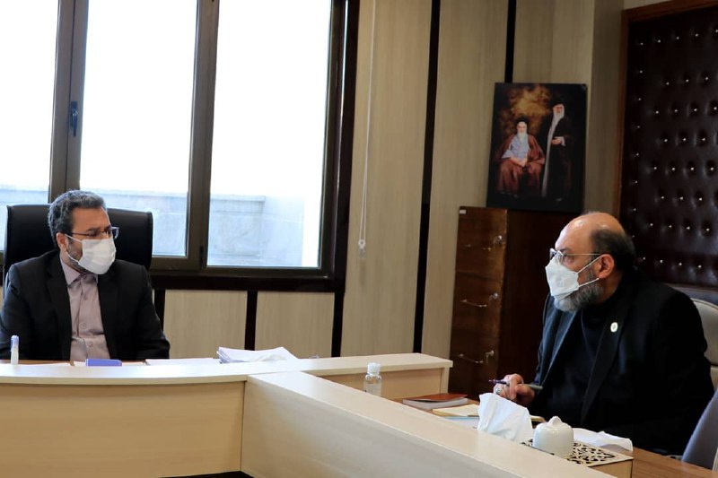 دیدار رئیس اتحادیه سراسری کانون‌های وکلای دادگستری ایران با رئیس کل دادگستری استان همدان مورخ ۹۹/۱۱/۱۶