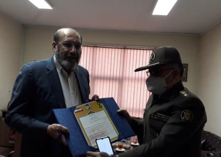 دیدار رئیس اداره قوانین، امور حقوقی و پارلمانی ارتش با رئیس اتحادیه سراسری کانونهای وکلای دادگستری ایران (اسکودا)