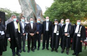 مراسم تحلیف کارآموزان وکالت کانون وکلای دادگستری بوشهر با حضور هیأت رئیسه اتحادیه در حاشیه سفر استانی به استان بوشهر – چهارشنبه ۱۷ دی ماه ۹۹